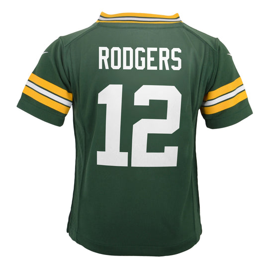 Toddler Aaron Rodgers #12 Home Green Bay Packers Nike - Game Jersey - Pro League Sports Collectibles Inc.