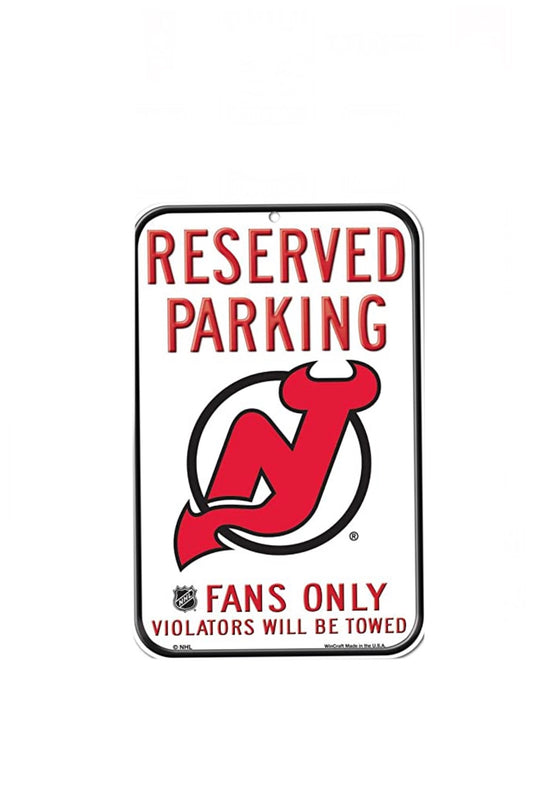 New Jersey Devils WinCraft Reserved Parking Fan Sign - Pro League Sports Collectibles Inc.