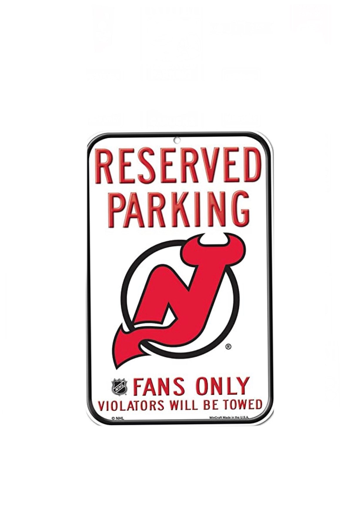 Dallas Cowboys Plastic Parking Sign - Reserved Parking