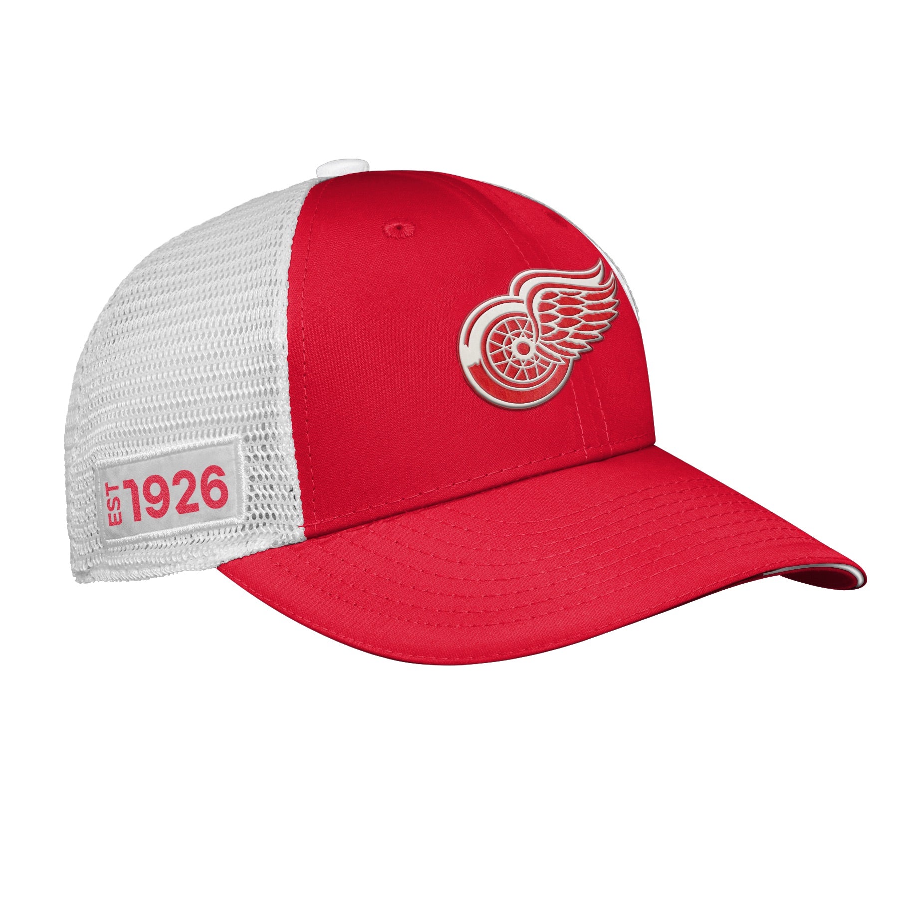 Youth Detroit Red Wings Fanatics Branded 2022 NHL Draft Authentic Pro On Stage Trucker Adjustable Hat - Pro League Sports Collectibles Inc.