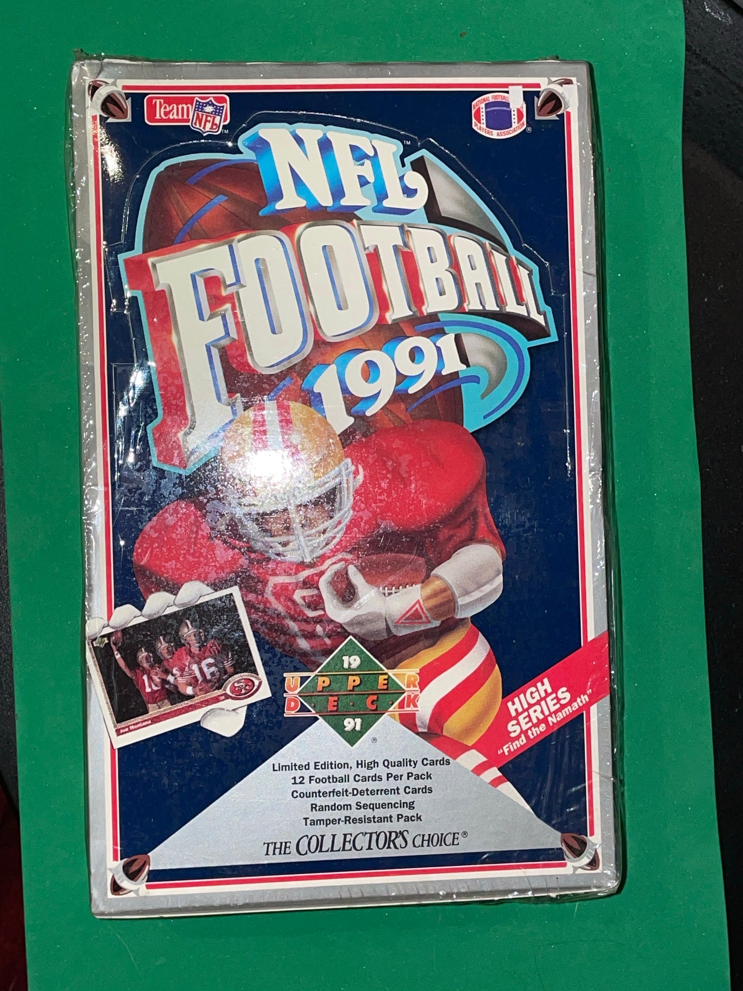 VINTAGE 1991 Upper Deck High Series NFL Football Box -36 Packs / 12 Cards Per Pack - Pro League Sports Collectibles Inc.