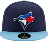 Youth Toronto Blue Jays Navy/ Light Blue New Alternate 4 Authentic Collection On-Field New Era - 59FIFTY Fitted Hat - Pro League Sports Collectibles Inc.