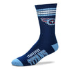 Tennessee Titans - 4 Stripe Deuce Socks - Pro League Sports Collectibles Inc.