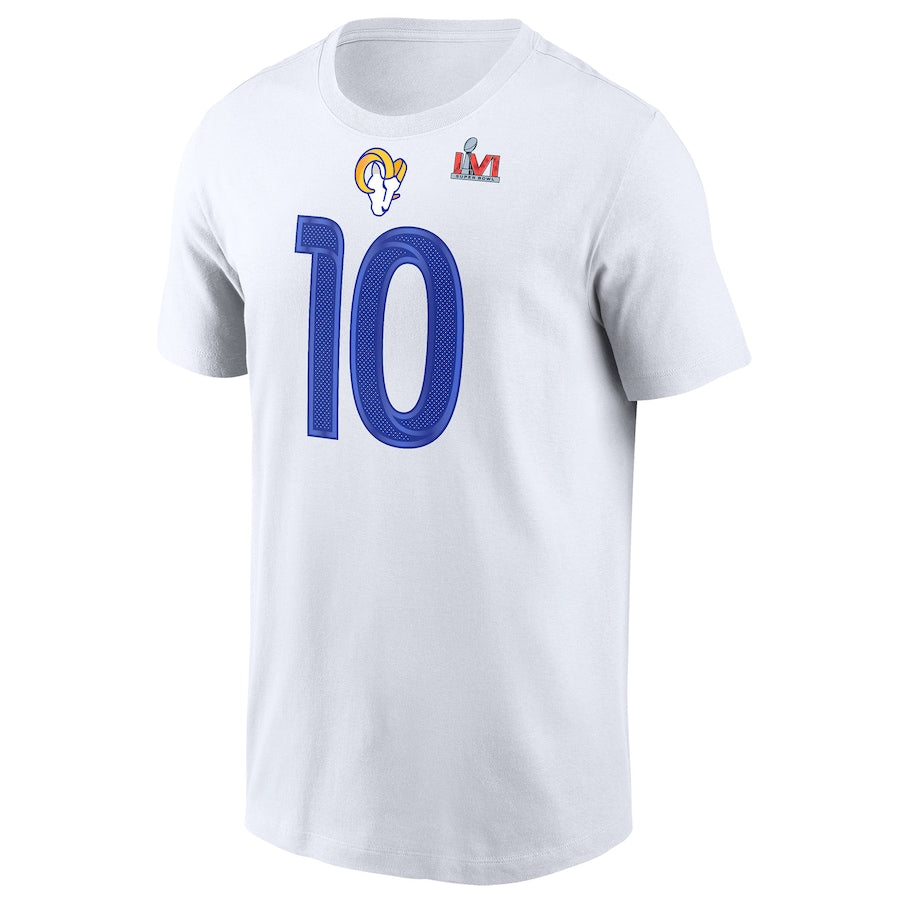 Aaron Donald Los Angeles Rams Nike Super Bowl LVI Name & Number T-Shirt -  White