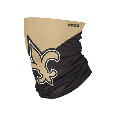 New Orleans Saints Big Logo FOCO NFL Face Mask Gaiter Scarf - Pro League Sports Collectibles Inc.