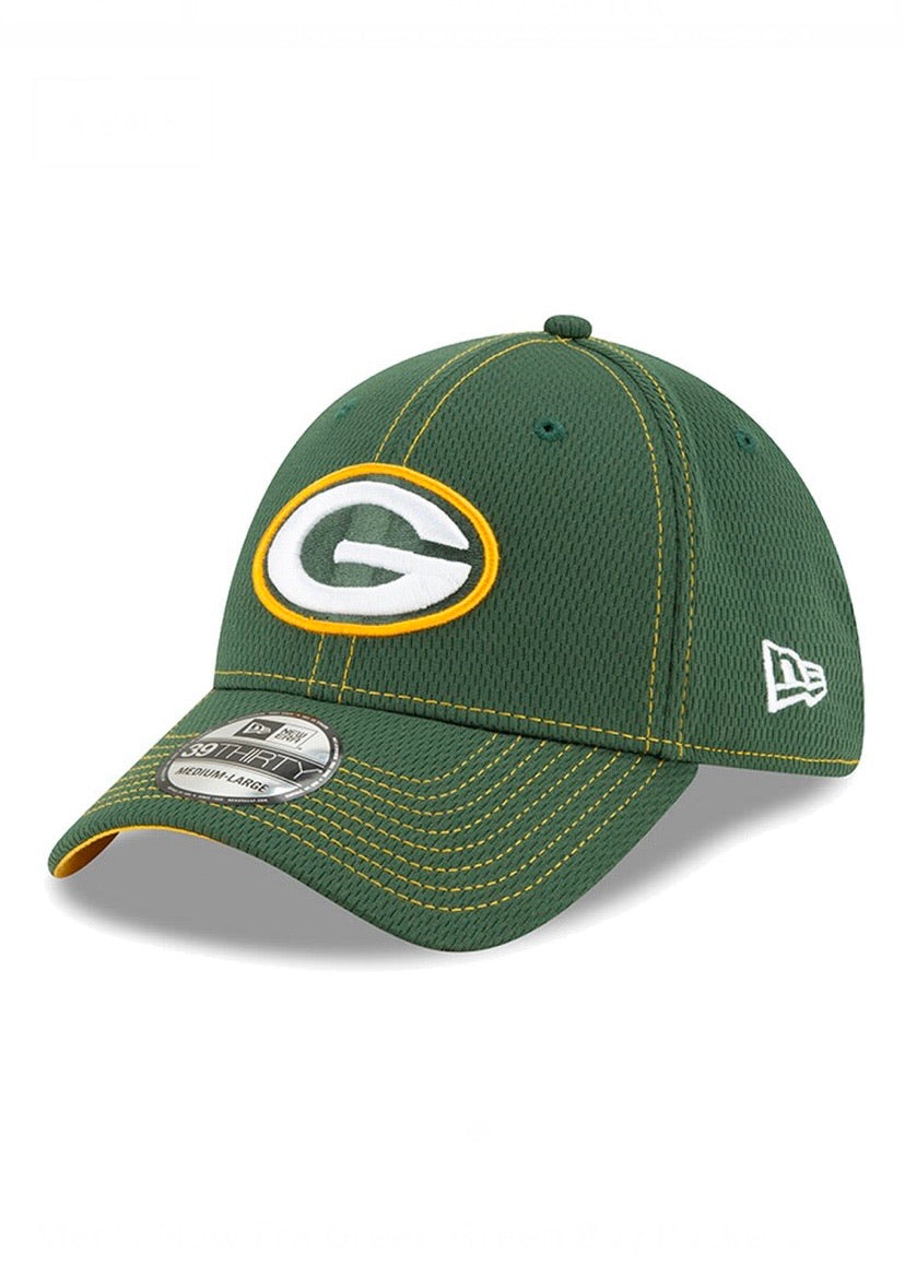 Green Bay Packers New Era Official NFL Sideline Road 39Thirty Stretch Fit - Pro League Sports Collectibles Inc.