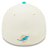 Miami Dolphins 2022 Sideline New Era Cream/Teal - 39THIRTY 2-Tone Flex Hat - Pro League Sports Collectibles Inc.