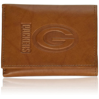 Green Bay Packers NFL Trifold Leather Wallet - Pro League Sports Collectibles Inc.