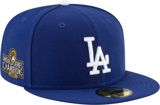 Los Angeles Dodgers New Era Royal 2020 World Series Champions - Sidepatch 59FIFTY Fitted Hat - Pro League Sports Collectibles Inc.