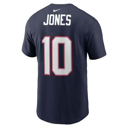 New England Patriots Mac 1st Round Draft Pick Jones Name & Number T-Shirt - Blue - Pro League Sports Collectibles Inc.