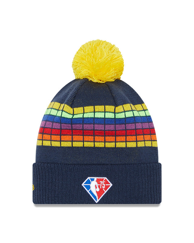 Denver Nuggets Navy New Era City Series 21 Pom Knit Toque - Pro League Sports Collectibles Inc.