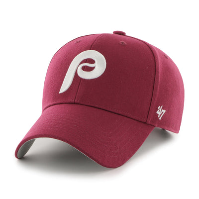 Philadelphia Phillies 1980 World Series Patch 47 Brand MVP Snapback Hat - Pro League Sports Collectibles Inc.