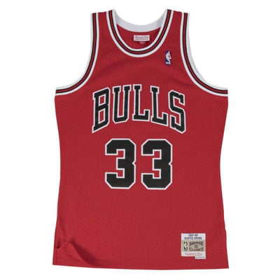 Scottie Pippen #33 Chicago Bulls Mitchell & Ness 1997-98 Hardwood Classic Swingman Road Jersey - Pro League Sports Collectibles Inc.