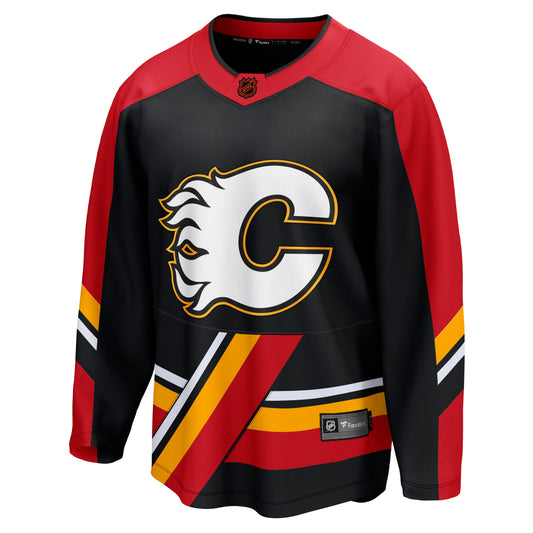 Calgary Flames Fanatics Branded - Retro Reverse Special Edition 2.0 Breakaway Blank Jersey - Black - Pro League Sports Collectibles Inc.