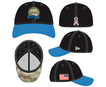 Los Angeles Chargers New Era 2022 Salute To Service - 39THIRTY Flex Hat - Pro League Sports Collectibles Inc.