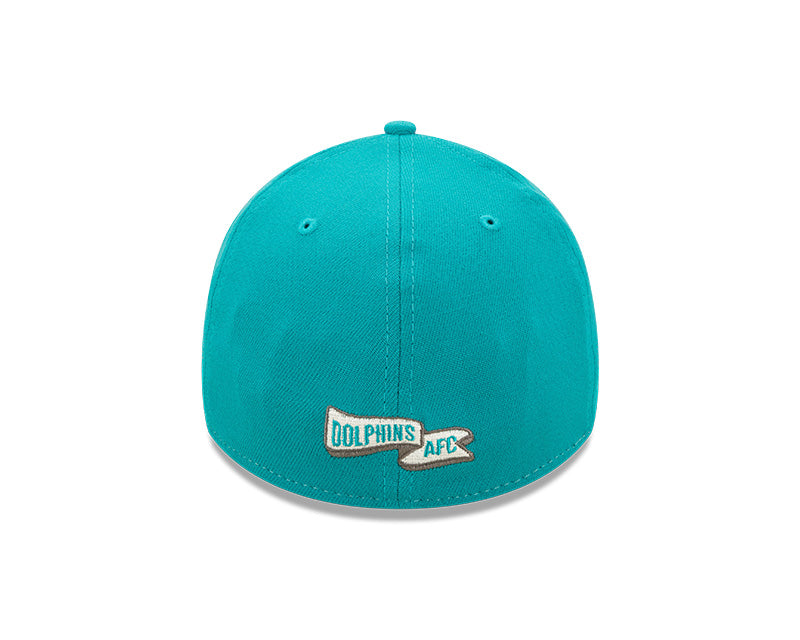 Men's New Era Aqua Miami Dolphins 2021 NFL Sideline Home Historic Logo  39THIRTY Flex Hat