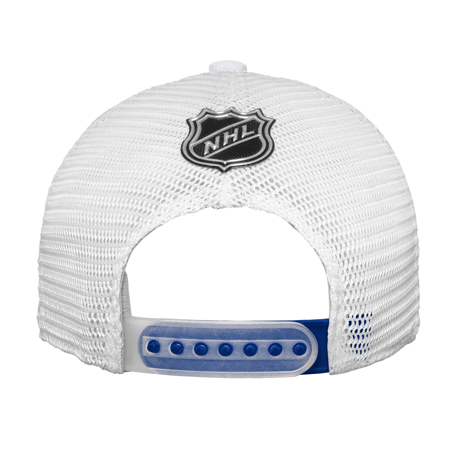 Men's Fanatics Branded Blue/White Edmonton Oilers 2022 NHL Draft Authentic  Pro On Stage Trucker Snapback Hat