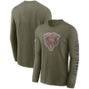 Chicago Bears Nike 2022 Salute To Service - Team Logo Long Sleeve T-Shirt - Olive - Pro League Sports Collectibles Inc.