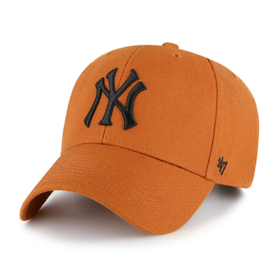 New York Yankees Burnt Orange 47 Brand MVP Adjustable Hat - Pro League Sports Collectibles Inc.