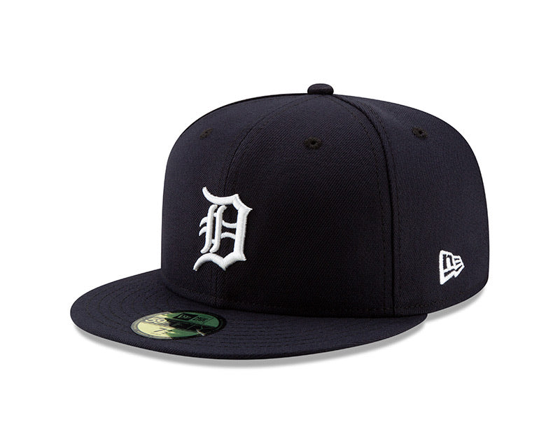 Detroit Tigers New Era Navy/White Authentic Collection On-Field Home 59FIFTY Fitted Hat - Pro League Sports Collectibles Inc.