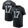 Las Vegas Raiders Davante Adams Nike Name & Number T-Shirt - Black - Pro League Sports Collectibles Inc.