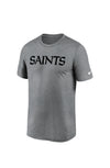 New Orleans Saints Nike Wordmark Performance T-Shirt -Gray - Pro League Sports Collectibles Inc.