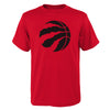 Youth Toronto Raptors Red Icon Logo T-Shirt - Pro League Sports Collectibles Inc.