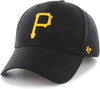 Pittsburgh Pirates Black 47 Brand MVP Bullpen Basic Adjustable Hat - Pro League Sports Collectibles Inc.