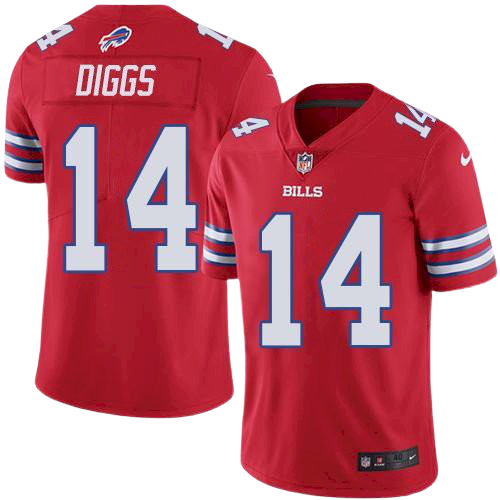 Stefon Diggs #14 Buffalo Bills Red Alternate Vapor Nike Limited Jersey - Pro League Sports Collectibles Inc.