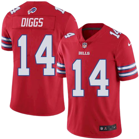 Stefon Diggs #14 Buffalo Bills Red Alternate Vapor Nike Limited Jersey -  Pro League Sports Collectibles Inc.