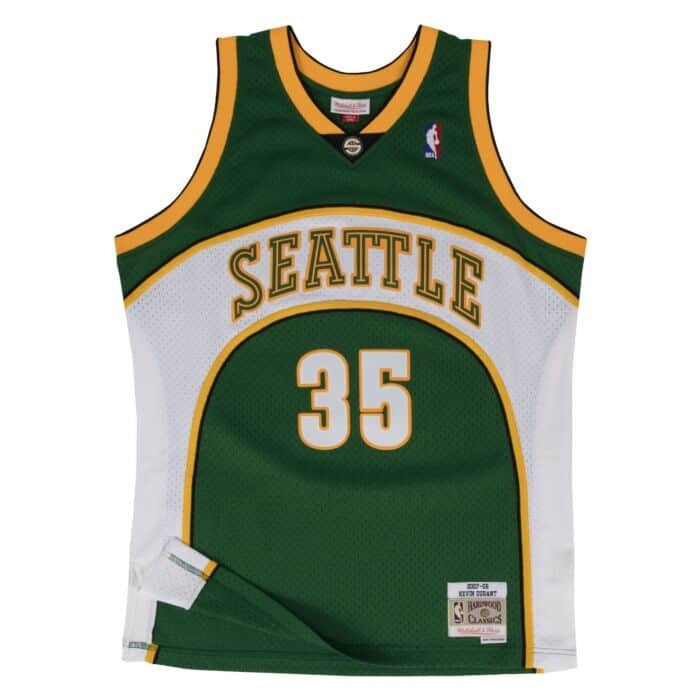 Kevin Durant Seattle SuperSonics 2007-08 Hardwood Classic Mitchell & Ness Green Road Swingman Jersey - Pro League Sports Collectibles Inc.