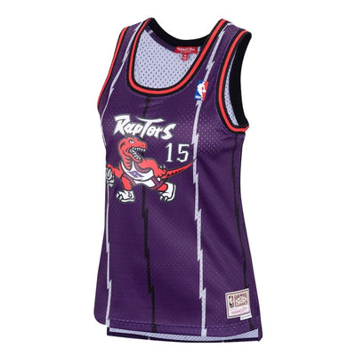 Women’s Vince Carter Toronto Raptors 1998-99 Purple Mitchell & Ness Hardwood Classic Swingman Jersey - Pro League Sports Collectibles Inc.