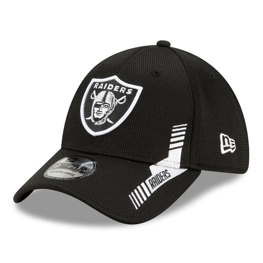 Las Vegas Raiders 2021 New Era NFL Sideline Home Black 39THIRTY Flex Hat - Pro League Sports Collectibles Inc.