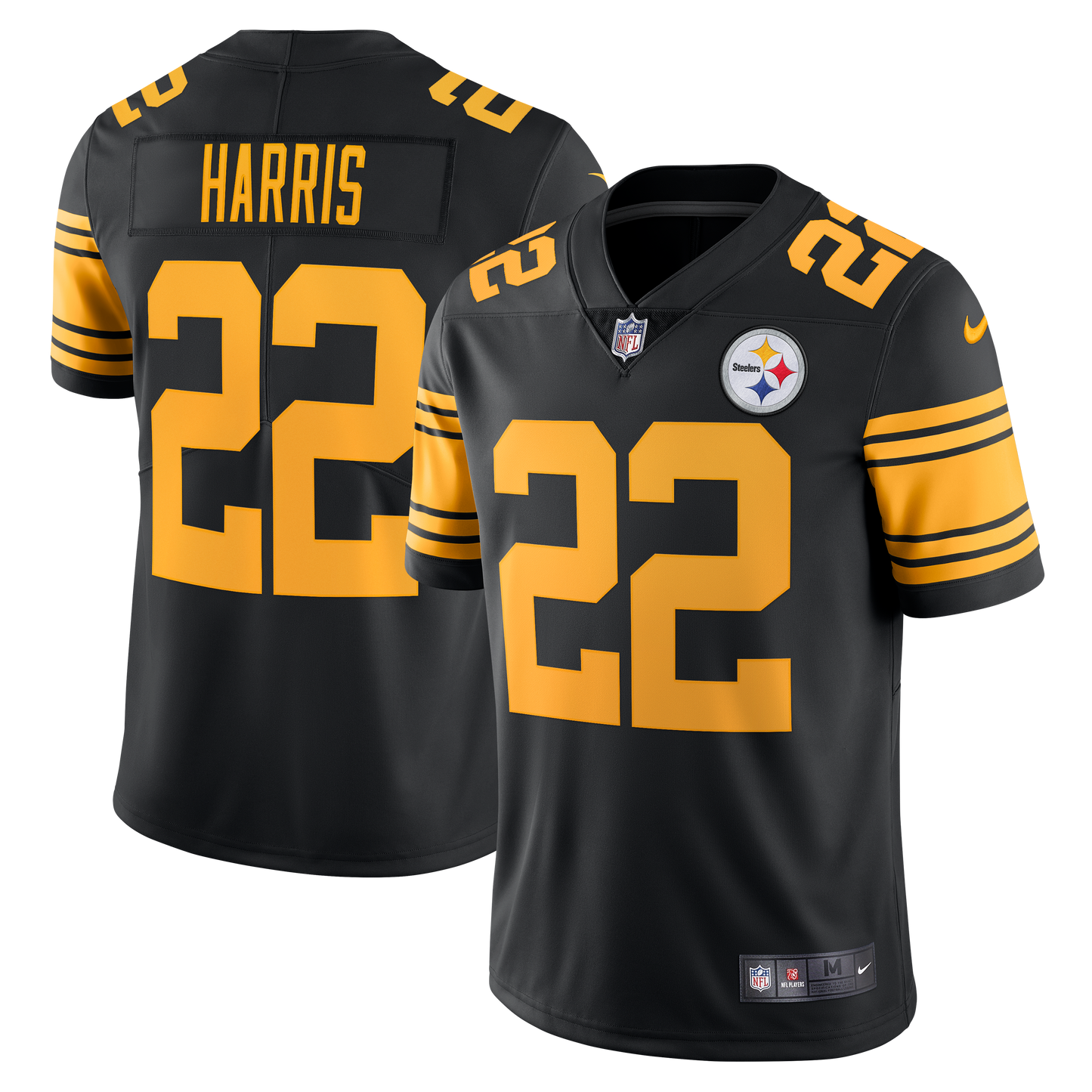 Najee Harris Pittsburgh Steelers Nike Alternate Rush 2021 NFL Draft First Round Pick Limited Jersey - Pro League Sports Collectibles Inc.