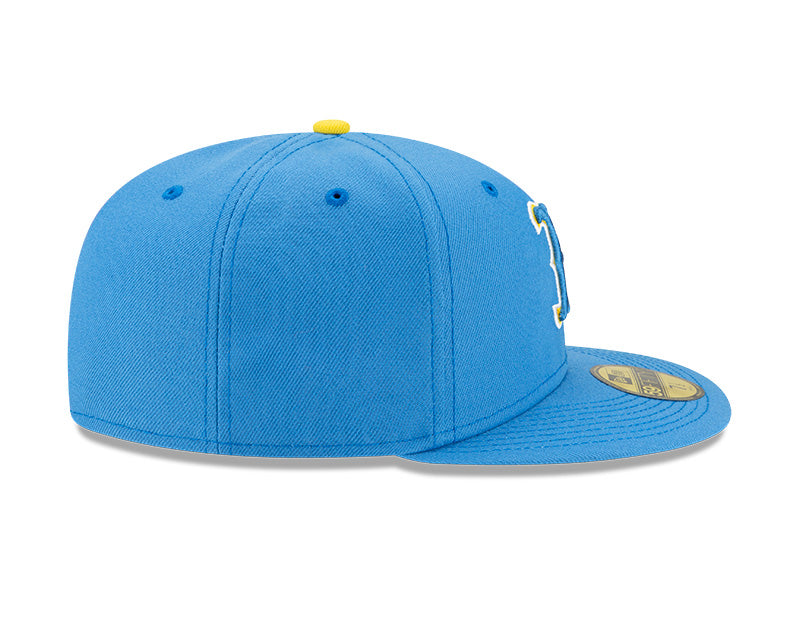 Boston Red Sox New Era Blue/Yellow 2021 City Connect Authentic Collection On-Field 59FIFTY Fitted Hat - Pro League Sports Collectibles Inc.