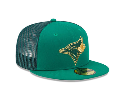 Toronto Blue Jays Green New Era 2023 St. Patrick's Day - Mesh 59FIFTY Fitted Hat - Pro League Sports Collectibles Inc.