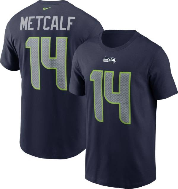 Seattle Seahawks D.K. Metcalf #14 Legend Navy Name and Number Nike