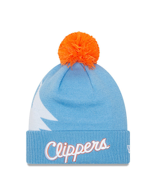 Los Angeles Clippers Baby Blue New Era City Series 21 Pom Knit Toque - Pro League Sports Collectibles Inc.