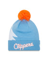 Los Angeles Clippers Baby Blue New Era City Series 21 Pom Knit Toque - Pro League Sports Collectibles Inc.