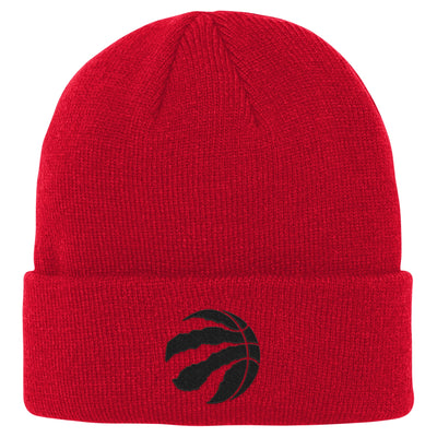 Youth Toronto Raptors Ball Red Cuff Toque - Pro League Sports Collectibles Inc.