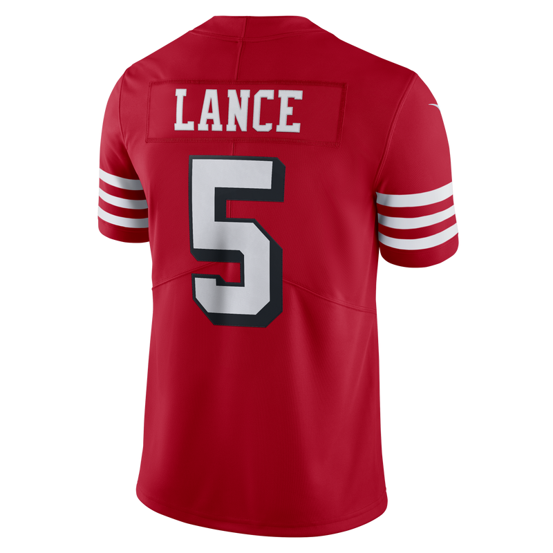 Trey Lance San Francisco 49ers Red Alternate Nike Vapor Limited Jersey -  Pro League Sports Collectibles Inc.