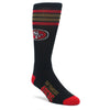 San Francisco 49ers - 4 Stripe Deuce Socks - Pro League Sports Collectibles Inc.