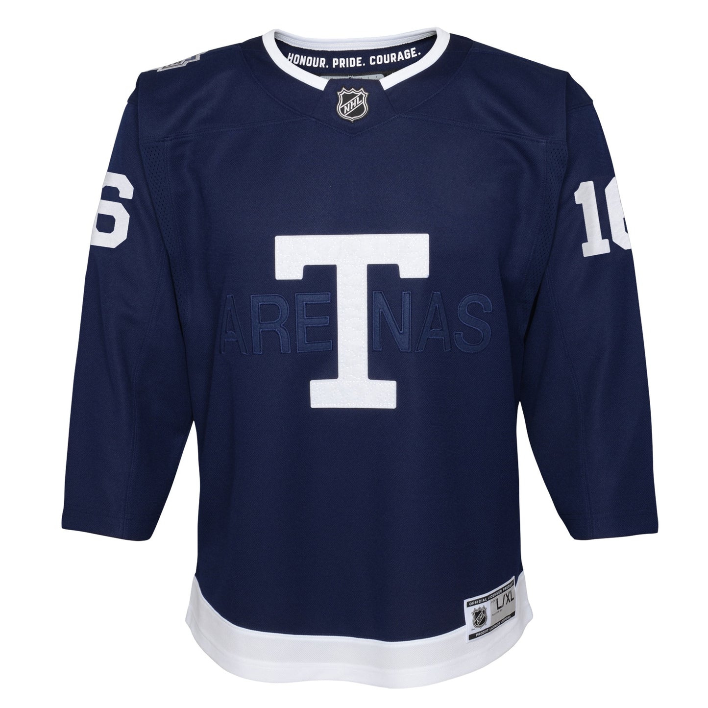 Youth Toronto Maple Leafs Mitchell Marner #16 - 2022 NHL Heritage Classic Premier Player Jersey - Navy - Pro League Sports Collectibles Inc.