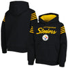 Youth Pittsburgh Steelers Black The Champ Is Here Pullover Hoodie - Pro League Sports Collectibles Inc.