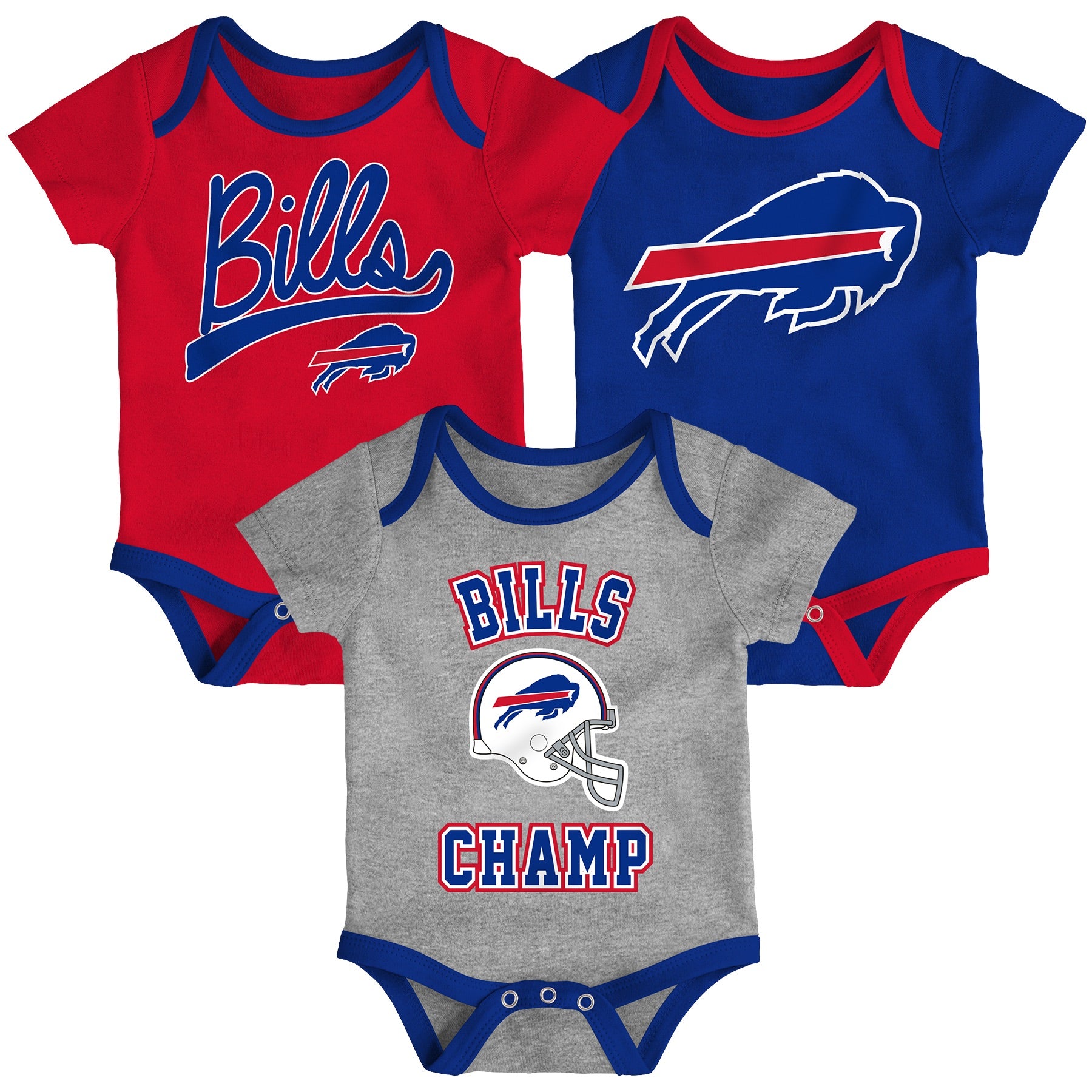 : NFL Buffalo Bills Team Jersey Bodysuit, red/White/Blue