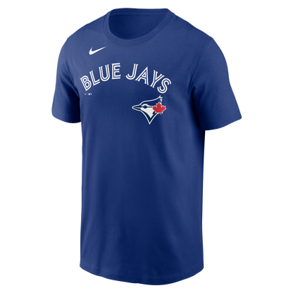 Toronto Blue Jays George Springer #4 Nike Royal Name and Number T-Shirt - Pro League Sports Collectibles Inc.