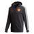 Manchester United Adidas 3 Stripe Black Zip Up Hoodie