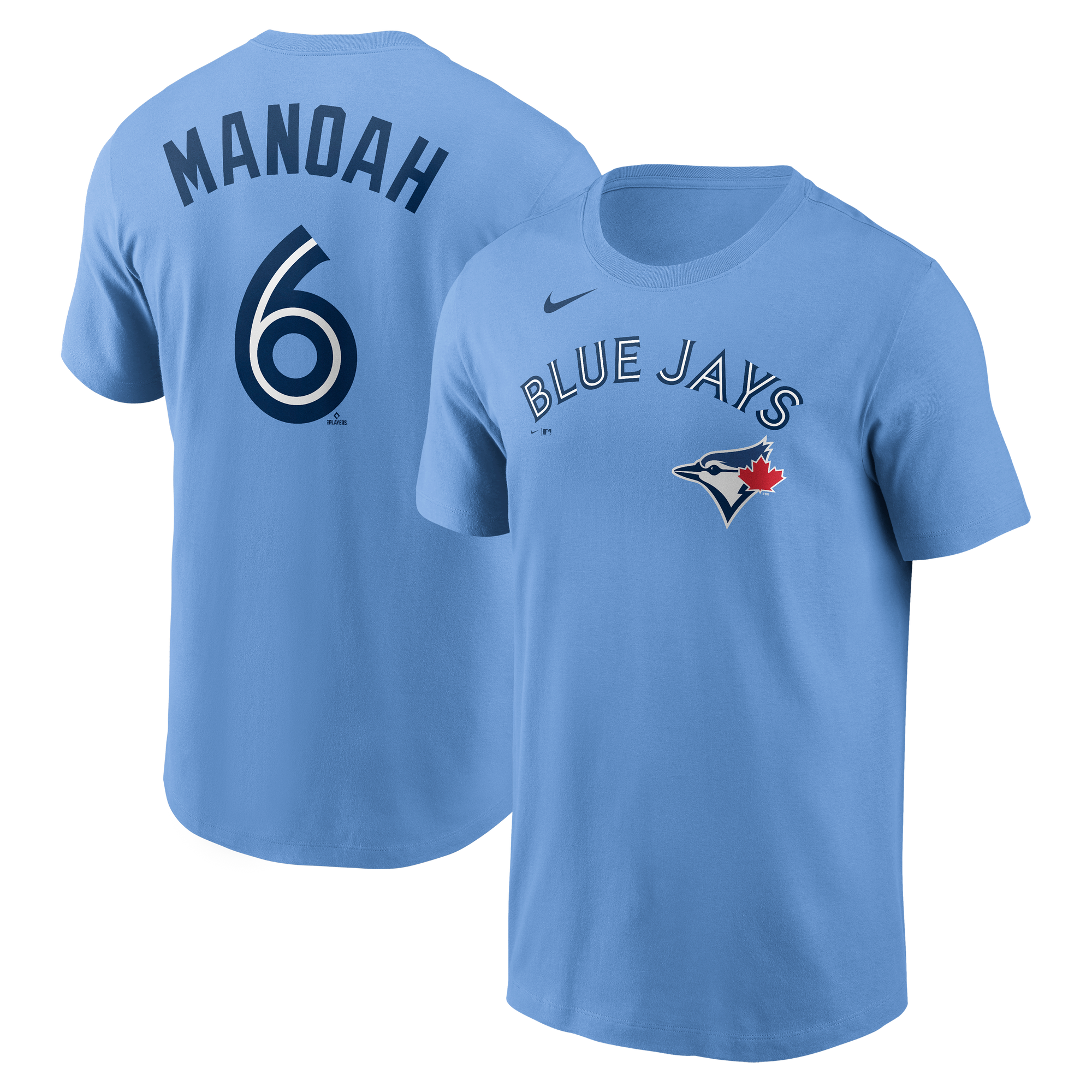 Toronto Blue Jays Alex Manoah #6 Nike Powder Blue Horizon Name and
