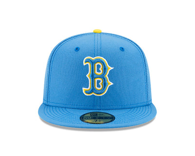 Boston Red Sox New Era Blue/Yellow 2021 City Connect Authentic Collection On-Field 59FIFTY Fitted Hat - Pro League Sports Collectibles Inc.
