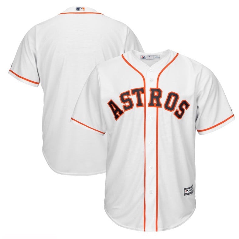 Houston Astros Majestic Cool Base Home White Replica Jersey - Pro